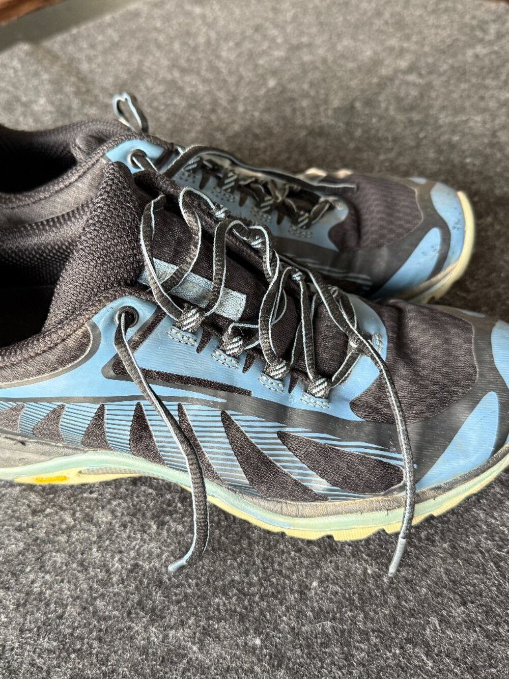 Merrell Siren Edge 3 Women’s 8.5 Black Blue Trail Hiking Shoes Vibram